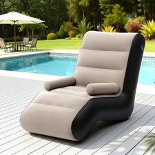 Gardeon Inflatable Chair Sun Lounger Blow Up Folding Air Chairs Sofa for Camping Sun Lounger price