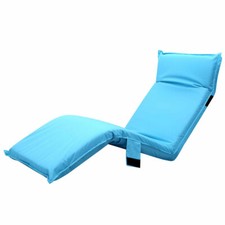 New Adjustable Beach Sun Pool Lounger - Blue Sun Lounger price