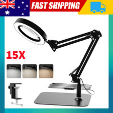 15X LED Magnifier Glass Desk Lamp With Light Stand Clamp Beauty Magnifying Lamp LED Lamps price