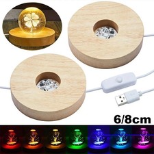Light Base Rechargeable Wooden LED Light Rotating Display Stand Lamp Holder LED Lamps price