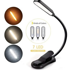7 LED Book Light - USB Rechargeable, 3-Level Adjustable Clip-on Reading Lamp LED Lamps price