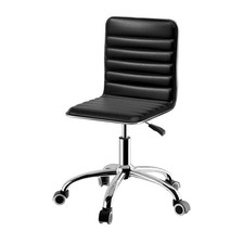 Artiss Office Chair Conference Chairs PU Leather Low Back Black Conference Chair price