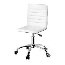 Artiss Office Chair Conference Chairs PU Leather Low Back White Conference Chair price