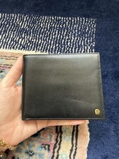 Aigner Men's Wallet Black Leather Bifold Card Holder New Men's Card Holder price