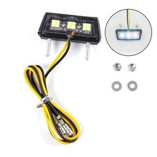 12V Motorcycle License Plate LED Light Waterproof Number Plate Lamp Motorcycle Lights price