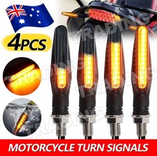 4X Motorcycle Indicators LED Turn Signal Flowing Water Light Amber Blinker Lamp Motorcycle Lights price