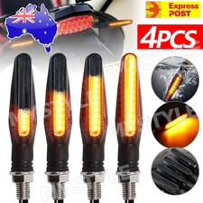 4X Motorcycle Indicators LED Turn Signal Flowing Water Light Amber Blinker Lamp Motorcycle Lights price