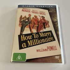 How To Marry A Millionaire (DVD, 1953) Marilyn Monroe Classic - R4 PAL - VGC Turkish Classics price