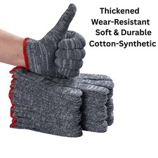 Thick Cotton Work Gloves Heavy Duty Safety Protection Machinery Construction Work Gloves price