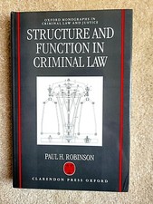 Structure and Function in Criminal Law (Oxford Monographs in Criminal Law and J Criminal Law price