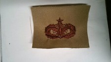 MILITARY PATCH SEW ON POCKET US AIR FORCE SENIOR LAW ENFORCEMENT DESERT TAN Pocket Laws price
