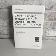 THE WHITE BOOK SERVICE COSTS & FUNDING FOLLOWING CIVIL JUSTICE REFORMS 4TH EDIT Civil Service Law price