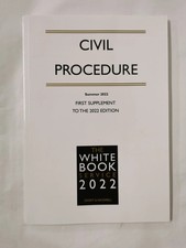 Civil Procedure 2022: First supplement to 2022 edition The White Book Service Civil Service Law price