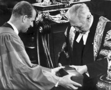 The Duke of Edinburgh receives his doctor of civil law scroll 1964 Old Photo 1 Civil Law price