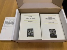 Civil Procedure Volumes 1 and 2 The White Book Service 2021 & Supplement Civil Law price