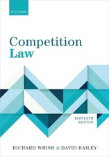 Competition Law by Richard Whish Paperback Book Competition Law price