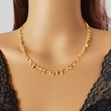 Multi-Disc Pendant Necklace Chic Stylish with Multiple Circular Charms Jewellery Costume Necklace price