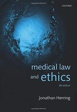 Medical Law and Ethics By Jonathan Herring. 9780198846956 Medical Law price