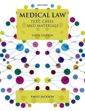 Medical Law: Text, Cases, and Materials-Emily Jackson Medical Law price