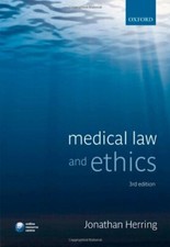 Medical Law and Ethics By Jonathan Herring. 9780199576487 Medical Law price