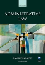 Administrative Law, Endicott, Timothy Administrative Law price