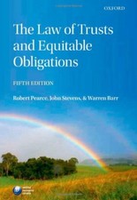 The Law of Trusts and Equitable Obligations By Robert Pearce, John Stevens, War Law of Obligations price