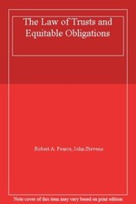 The Law of Trusts and Equitable Obligations-Robert A. Pearce,  ..9780406901880 Law of Obligations price
