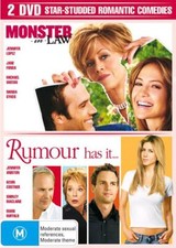 Monster In Law & Rumour Has It DVD 2005 - VERY GOOD - Free Post - Region 4 IT Law price
