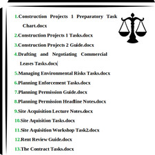 LPC notes  University of Law Advanced Real Estate - 80% / Distinction Real Estate Law price