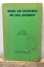 Rare! Vintage Indians, Law Enforcement and Local Government Paperback Book 1957 Local Government Law price
