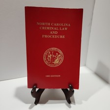 North Carolina Criminal Law and Procedure 1985 Edition NC VGC Criminal Procedure Law price