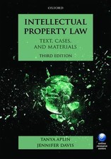 Intellectual Property Law: Text, Cases..., Aplin, Tanya Intellectual Property Law price
