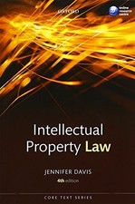 Intellectual Property Law Core Text..., Davis, Jennifer Intellectual Property Law price