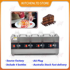 4 Bottles Electric Sauce Warmer Dispenser Chocolate Melting Machine AU plug Sauce price