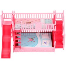 Dollhouse Furniture Miniature Bunk Bed Simulation Small Bunk Bed Model Doll Bunk Bed price