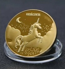 Fairy Garden  Accessories - 1 x Tooth Fairy & Unicorn Coin (G/Plated) 3-5days Garden Accessory price
