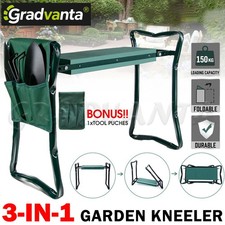 Garden Kneeler and Seat Bench w/ Tool Pouch Foldable Stool for Gardening Camping Garden Bench price