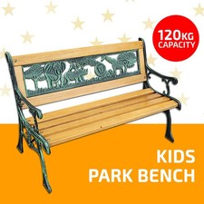 Kids Park Bench Wooden Bench Cast Iron Leg Garden Outdoor Furniture Lounge Seat Garden Bench price