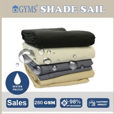 Premium Waterproof Heavy Duty Shade Sail Patio Garden Canopy 6 Sizes Grey Awning Garden Awning price