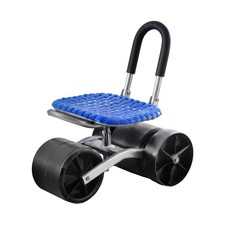 Gardeon Garden Stool Seat Foldable with Wheels Blue Garden Stool price
