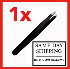 Professional Slanted Tip Eyebrow Tweezers Stainless Steel hair Beauty Tweezer🔥 Tweezers price