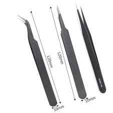 Stainless Steel Tweezers ESD-14 ESD-15 Tweezer Pick Up Tool Straight Curved Tweezers price