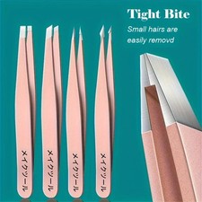 Eyebrow Tweezers Eyebrow Clip 4 pcs/Set Hair Beauty Pluckers Stainless Steel Tweezers price