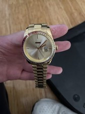 Saint Morta De Couler Gold Iced Rainbow Mens Watch Quartz Steel Wristwatches price