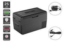 Kogan 25L Portable Fridge Freezer, Black, Outdoor Fridges/Freezers, Appliances Freezers price