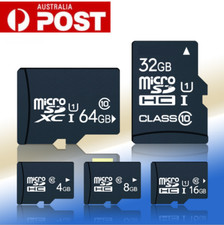 OZ Stock 16GB/32GB/64GB/128GB Micro SD SD HC Memory Card Flash TF Class 10 New Memory Cards price