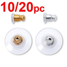 Earrings gold silver metal plug stud stoppers findings post back backs backing Gold Earrings price