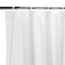 Shower Curtain 180x180 White Waterproof Bathroom PEVA Minimal Design Shower / Bathroom Curtain price