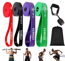 Heavy Duty Resistance Bands Pullup Set Power Gym Fitness Exercise Loop Yoga Resistance Band price