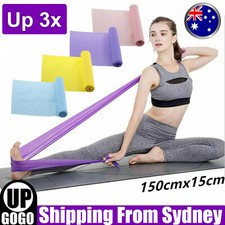 UP 3x 1.5m Elastic Yoga Stretch Resistance Bands Exercise Fitness Band Theraband Resistance Band price